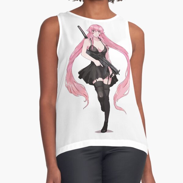 Yuno Gasai Blood Splatter Tank Tops Vest 100% Cotton Yuno Gasai Blood Knife Mirainikki  Mirai Nikki Anime Manga - Tank Tops - AliExpress