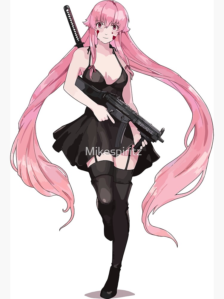 Yuno Gasai - Future Diary (Mirai Nikki), an art print by Niseiki