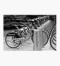Bixi bikes Photographic Print