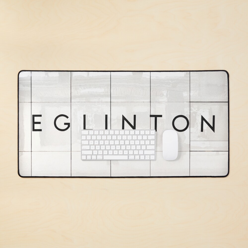 Eglinton Toronto Subway Sign Mouse Pad
