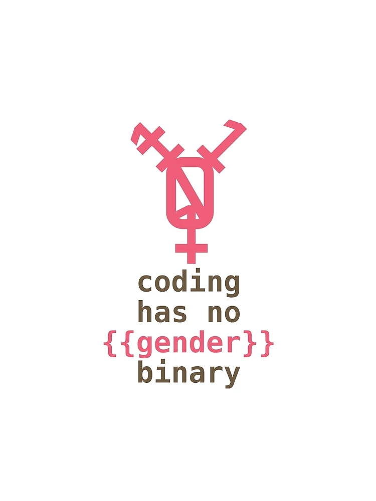 Thumbnail 4 of 4, Graphic T-Shirt, Code Has No Binary (Portrait) designed and sold by Tristan Morrison.