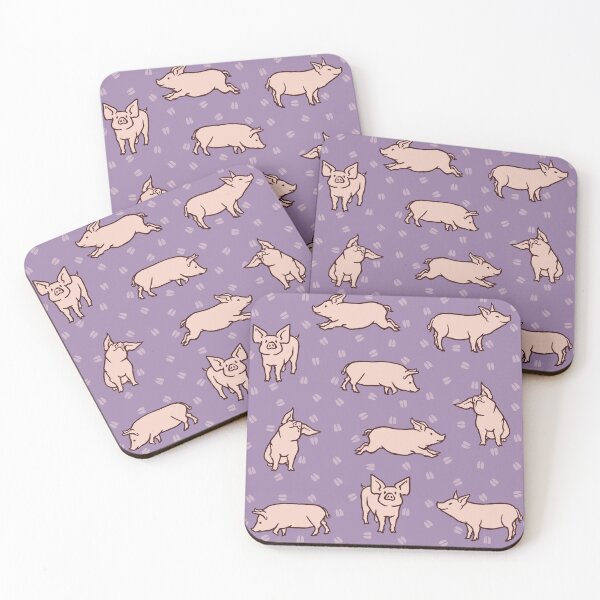 Item preview, Plum Violet Pigs designed and sold by Samira Gisiger.
