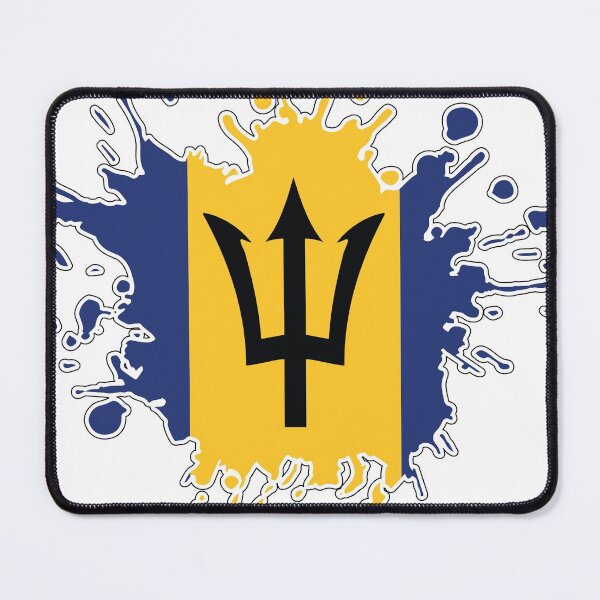 Item preview, Barbados National Flag splash designed and sold by IdentiTee Studios.