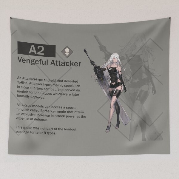 Item preview, A2 - Vengeful Attacker (Nier Reincarnation) designed and sold by VelvetZone.