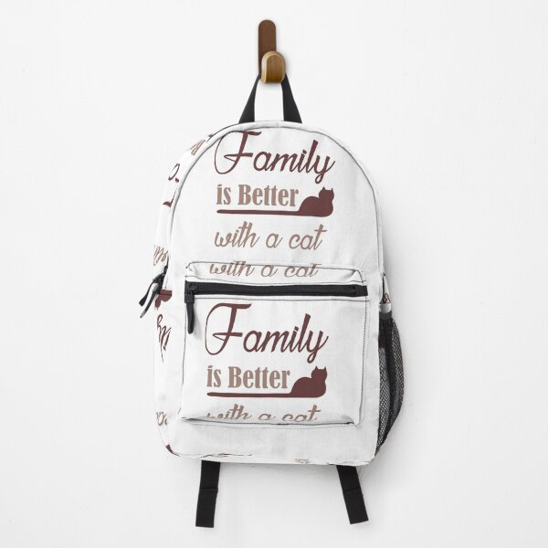 Item preview, Family Is Better With A Cat - family love, cat lover designed and sold by Delandor.