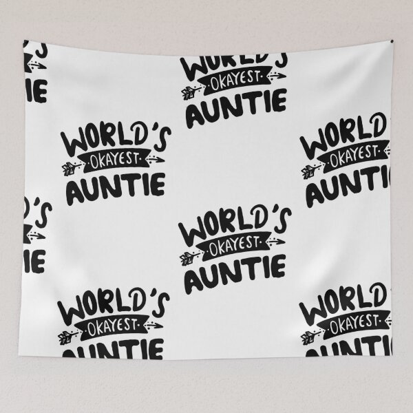 Item preview, Worlds Okayest Auntie designed and sold by SportyDogShop.