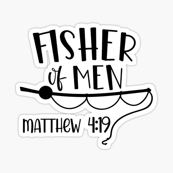 Item preview, Fisher of Men with Bible Verse designed and sold by Calaway™ Christian Essentials.