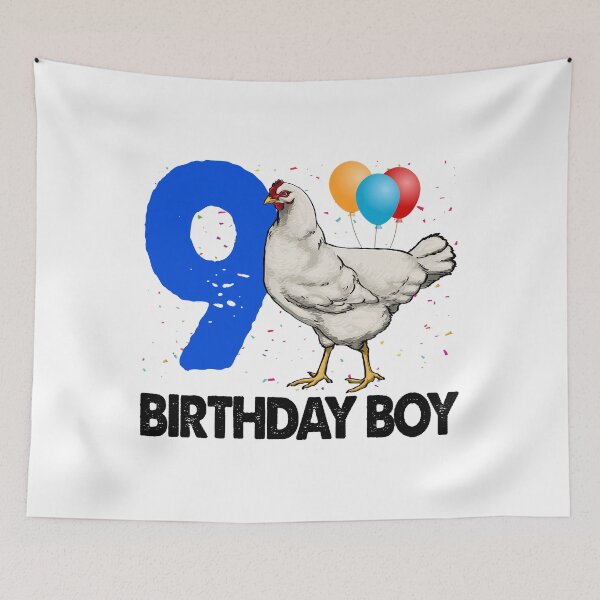 Item preview, Birthday Boy 9 Hen designed and sold by Bendthetrend.