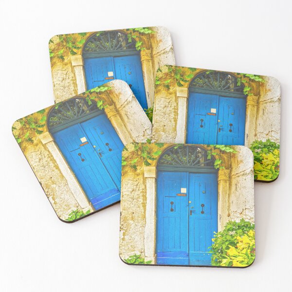 Item preview, Old Blue Wooden Door designed and sold by kallyfactory.