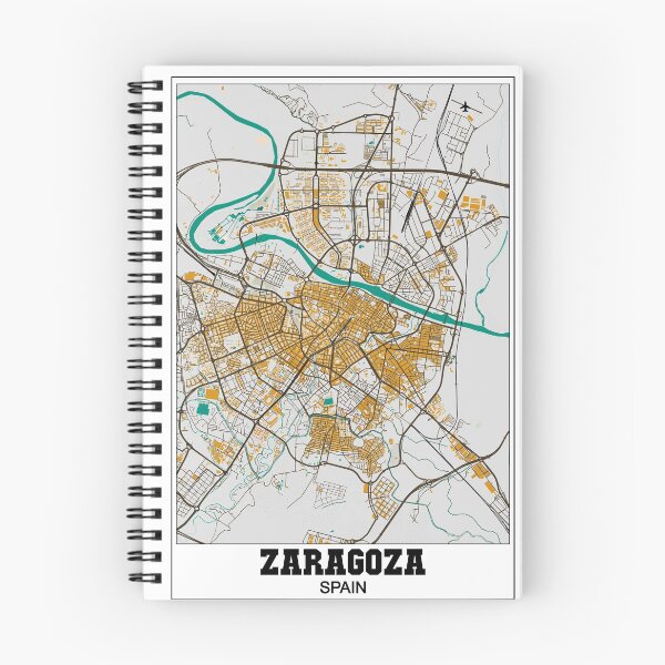 Item preview, Zaragoza map designed and sold by PostersProf1.