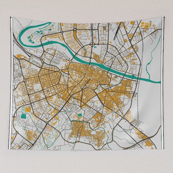 Item preview, Zaragoza map designed and sold by PostersProf1.