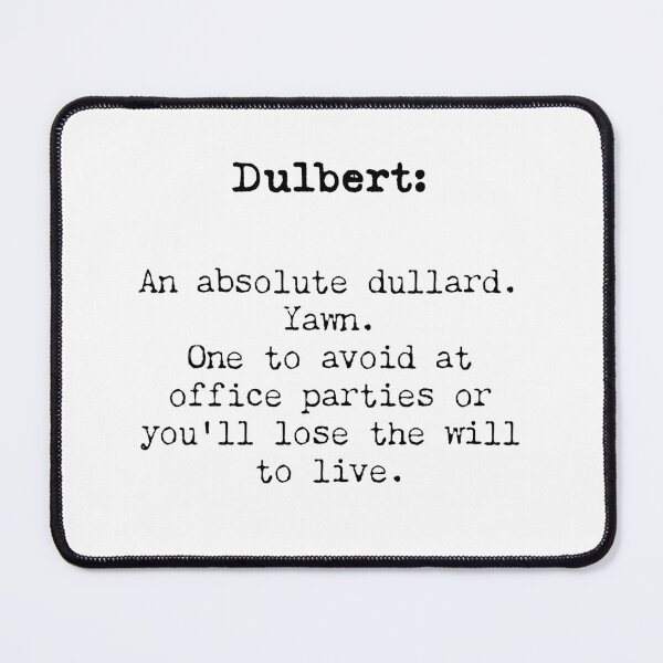 Item preview, Dulbert -A Wordy Alternative from the Great British Archaic Dictionary! designed and sold by Jules Smith.