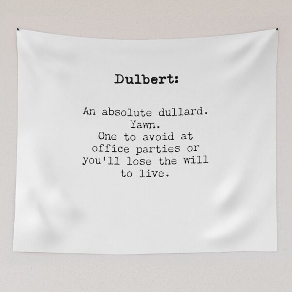 Item preview, Dulbert -A Wordy Alternative from the Great British Archaic Dictionary! designed and sold by Jules Smith.