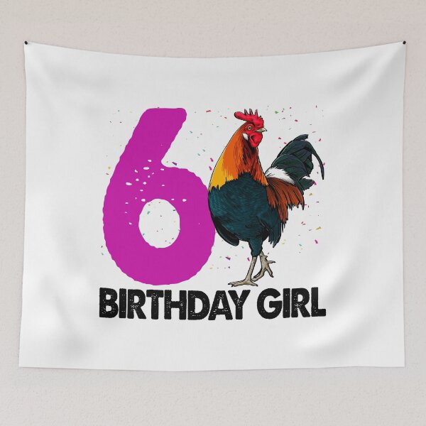 Item preview, Birthday Girl 6 Hen designed and sold by Bendthetrend.