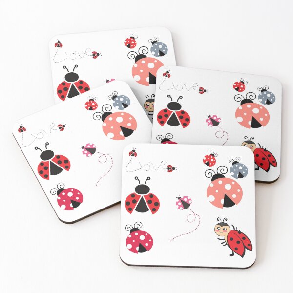 Item preview, ladybugs, ladybug pattern, ladybug landscapes designed and sold by angelescar.