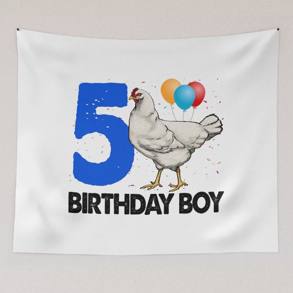 Item preview, Birthday Boy 5 Hen designed and sold by Bendthetrend.