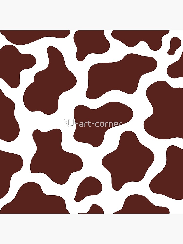 Cute brown cow print Spiral Notebook for Sale by viripasta