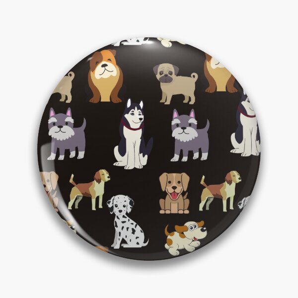 Item preview, Diseño de patrón de perro leal designed and sold by Fatbread.