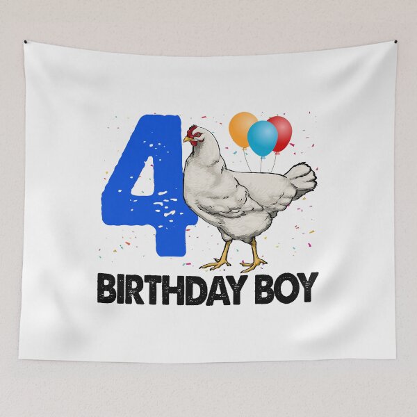 Item preview, Birthday Boy 4 Hen designed and sold by Bendthetrend.