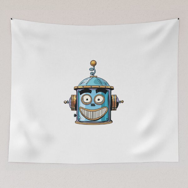 Item preview, emoticon happy emoji robot head smiley emotion designed and sold by studiostoks.