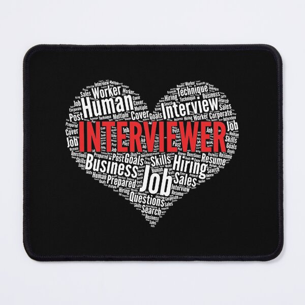 Item preview, Interviewer Heart Shape Word Cloud Design design designed and sold by theodoros20.