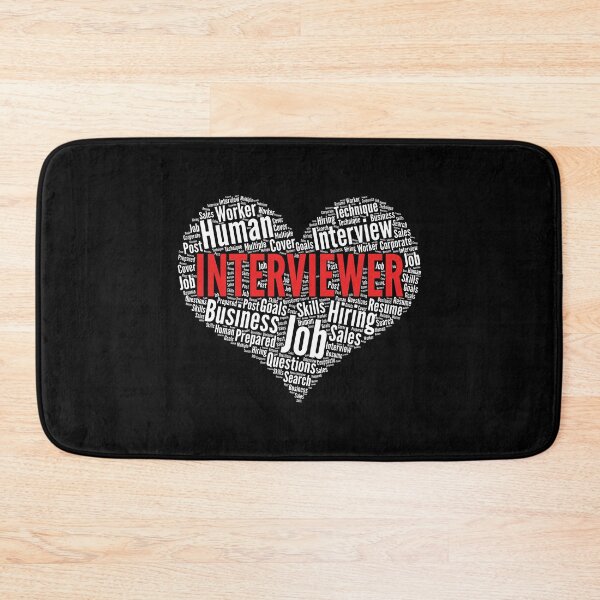 Item preview, Interviewer Heart Shape Word Cloud Design design designed and sold by theodoros20.