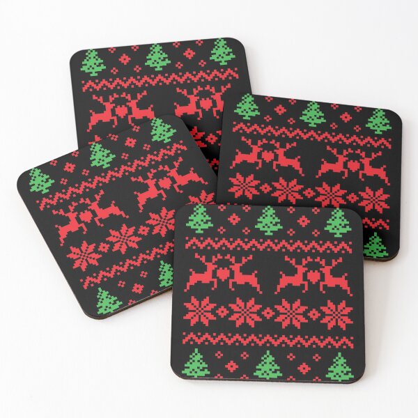 Item preview, Traditional Knitted Christmas Pattern The Deer And Tree And Star designed and sold by cuteeshop.
