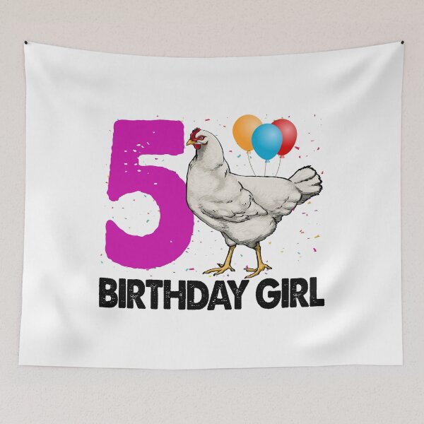 Item preview, Birthday Girl 5 Hen designed and sold by Bendthetrend.