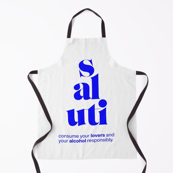 Item preview, saluti statement print: consume your lovers and your alcohol responsibly. designed and sold by TrueType.
