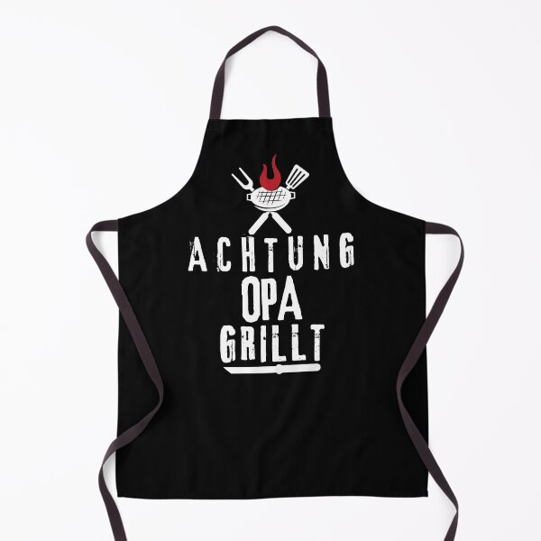 Grillschürze für Männer Vatertagsgeschenk - Opa grillt - Kochschürze lustig - lustige Geschenke zum Vatertag - Geschenkideen Opa & Papa Apron