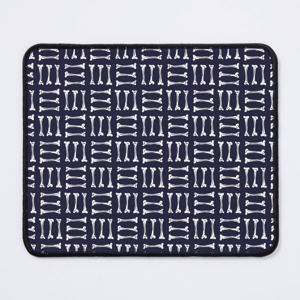 Item preview, White tibia bones navy blue ornament designed and sold by Dotsby.