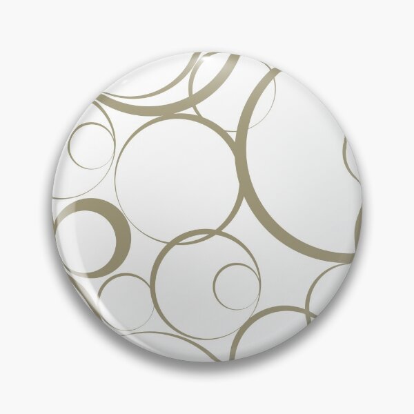 Artikelvorschau, Warm Taupe and White Funky Rings Pattern Pairs Dulux 2022 Popular Colour Calming Meadow - Color Trends entworfen und verkauft von ColorOfTheYears.