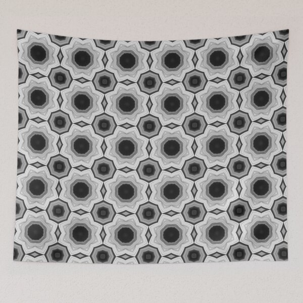 Item preview, Gray Octagon Star Pattern designed and sold by palaco210.