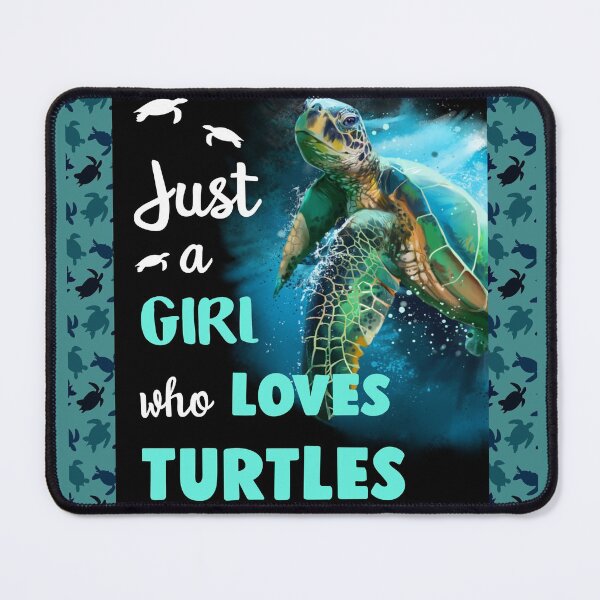 Item preview, Just A Girl Who Loves Turtles designed and sold by Midu Roy.
