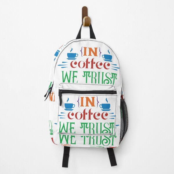 Item preview, In Coffee We Trust - coffee quotes, funny quotes designed and sold by Delandor.