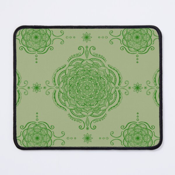 Dream Green Mandala Mouse Pad
