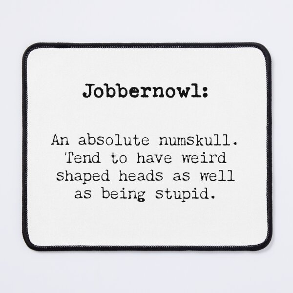 Item preview, Jobbernowl -A Wordy Alternative from the Great British Archaic Dictionary! designed and sold by Jules Smith.