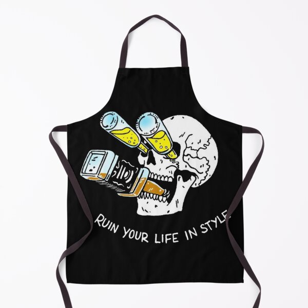 Item preview, Ruin your life in style - Skull Drinking designed and sold by stillballin.