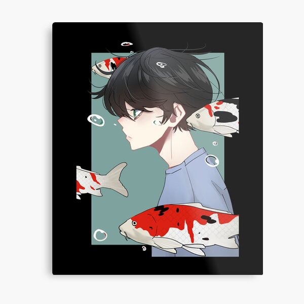 Sad Anime Boy Metal Prints For Sale Redbubble