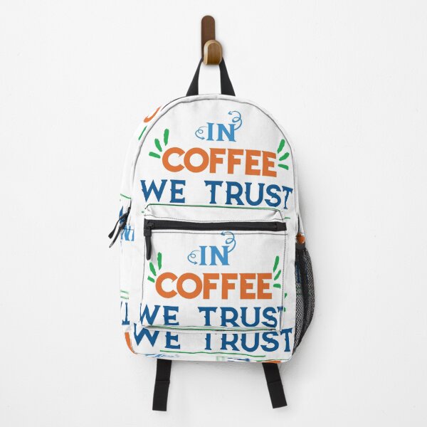 Item preview, In Coffee We Trust - coffee quote, funny quote designed and sold by Delandor.
