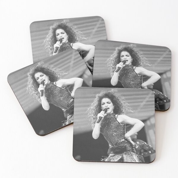 Item preview, Gloria Estefan BW Photograph designed and sold by ConcertImages.