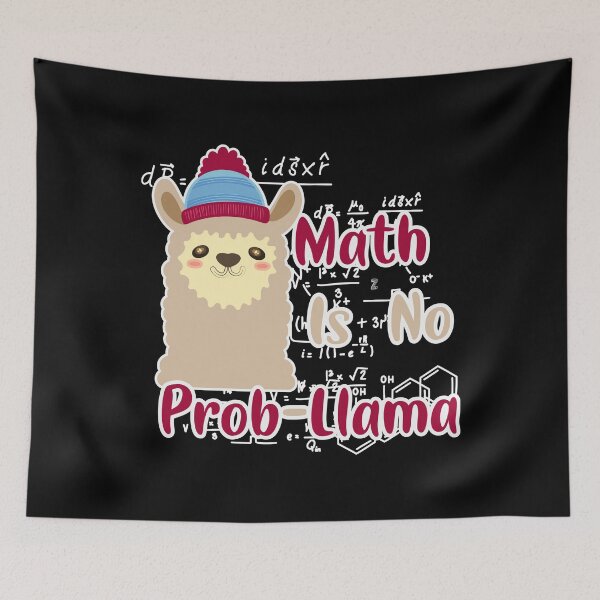 Item preview, Math Is No Prob Llama - Funny Lama  designed and sold by ANAS    HO.