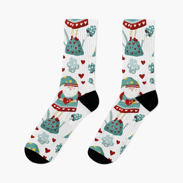 Item preview, Christmas funny gnomes pattern designed and sold by Tshepomuza.
