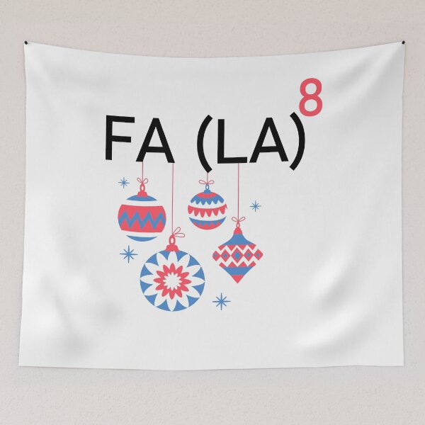 Item preview, Fa La 8 Funny Math Teacher Christmas designed and sold by Club7Studios.