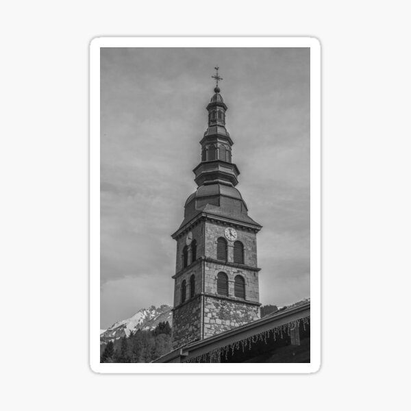 "Église SainteFoy de La Clusaz" Sticker for Sale by Sussexjude Redbubble