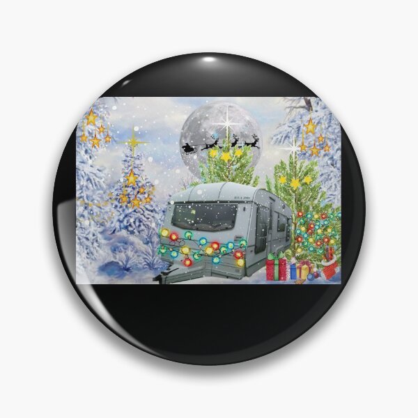 Item preview,   Romany gypsy caravan christmas snowing designed and sold by amy greaves.