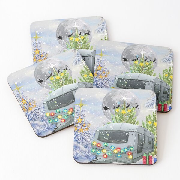 Item preview,   Romany gypsy caravan christmas snowing designed and sold by amy greaves.