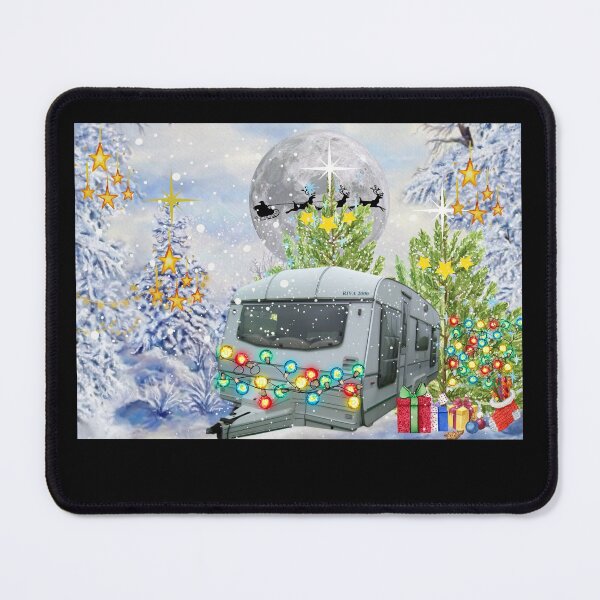 Item preview,   Romany gypsy caravan christmas snowing designed and sold by amy greaves.