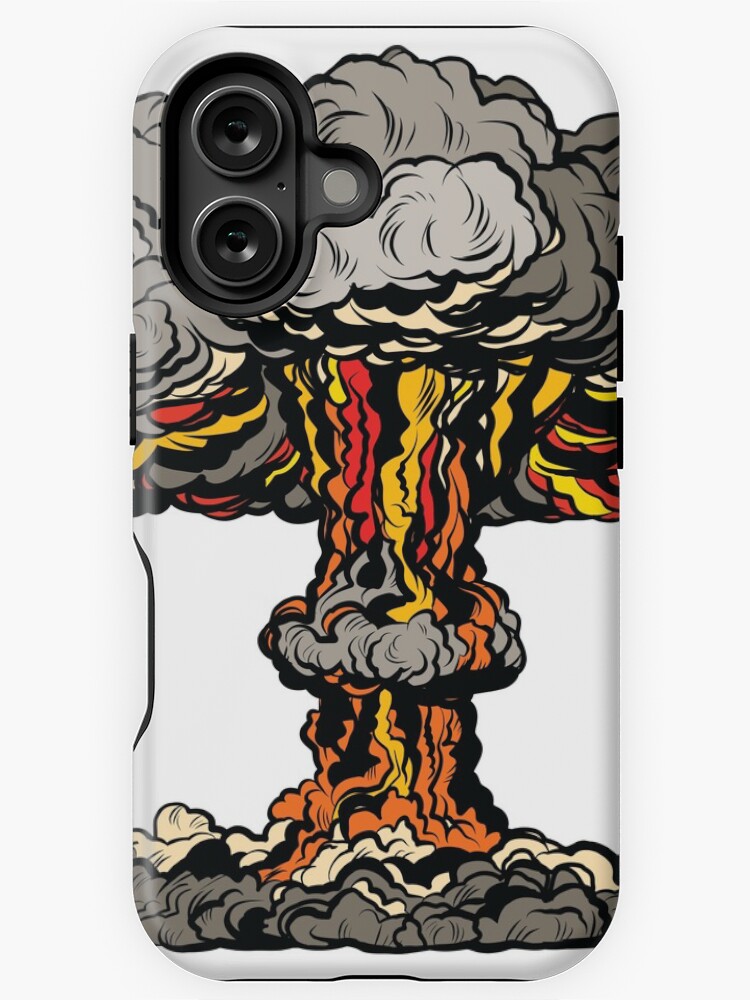 Thumbnail 1 von 4, iPhone-Hülle, Nukleare Explosion radioaktive Pilz Pop-Art designt und verkauft von studiostoks.