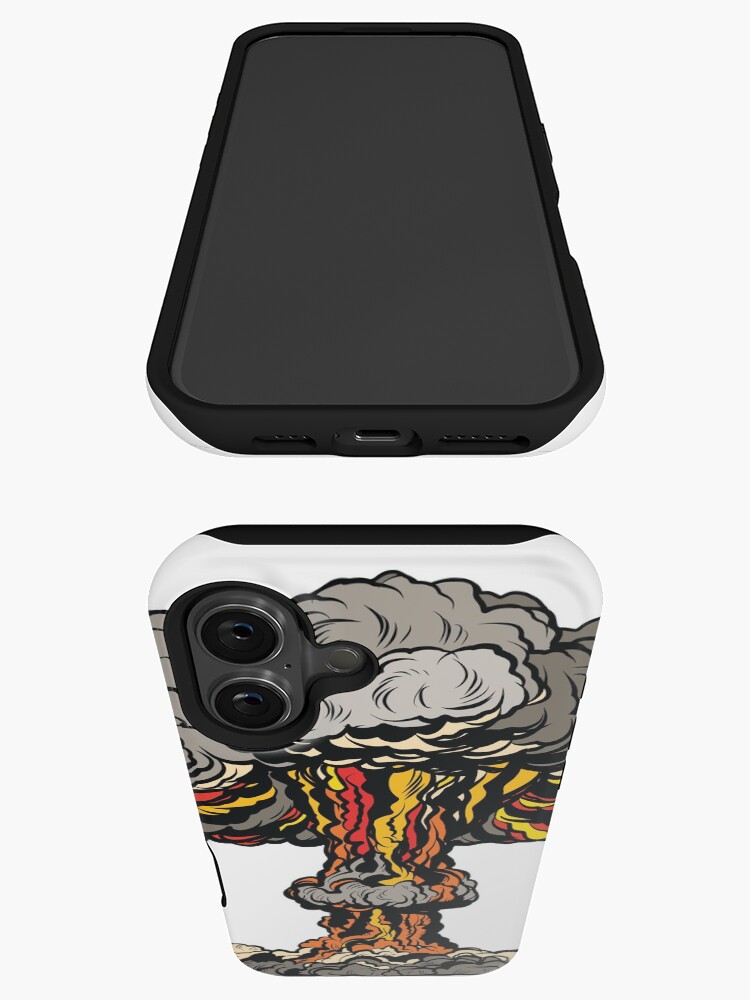 Thumbnail 3 von 4, iPhone-Hülle, Nukleare Explosion radioaktive Pilz Pop-Art designt und verkauft von studiostoks.